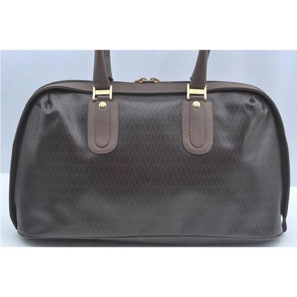 Vintage Valentino Dome Chevron PVC Leather Boston Bag (VAXX099) - Picture 2 of 12